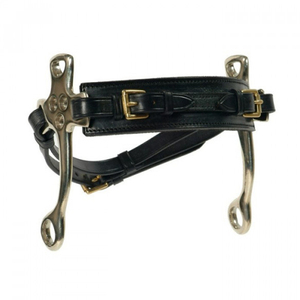 Hackamore en acier inoxydable pour chevaux mèches équines en métal avec produits pour chevaux en cuir - Product Image 4
