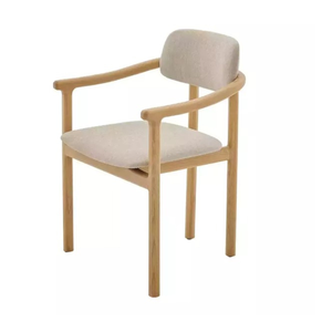 Silla de comedor de madera de teca, sillón nórdico de Color Natural para Patio, jardín, restaurante, muebles de cocina, venta al por mayor - Product Image 2