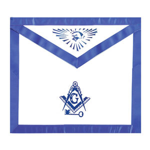 Wreathed Past Master Embroidered Border Masonic <b>Apron</b> - Product Image 6