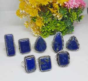 Bagues en pierres précieuses naturelles mélangées de haute qualité pour bijoux, vente en gros, anneaux en cristal véritable - Product Image 3