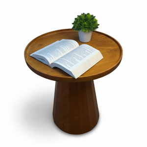 Table d'appoint en bois d'acacia massif de haute qualité avec un design attrayant au toucher mat de qualité supérieure et des meubles abordables - Product Image 6