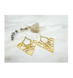 Pendientes de joyería de latón de moda india, pendientes de aro de última calidad, artesanía natural, buena calidad al mejor precio - Product Image 3