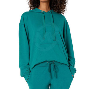 Sudaderas con Capucha de Algodón para Mujer, de la Mejor Calidad, Hechas en Fábrica, Lisas, para Invierno, Resistentes al Viento, con Logotipo Frontal Personalizado, Colores Ecológicos - Product Image 4