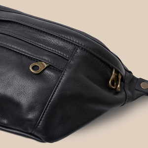 Riñonera de cuero auténtico para hombre, riñonera de cuero auténtico para hombre a precio mayorista. - Product Image 3