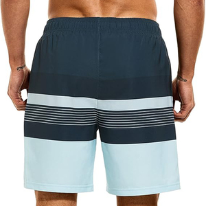 Short de plage personnalisé 2 en 1 pour hommes Maillot de bain respirant à séchage rapide avec poche pour téléphone Short en maille à changement de couleur unie - Product Image 3