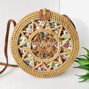 ขายส่งเวียดนามร้อนออกแบบวินเทจไม้ไผ่หวายกระเป๋าถือสำหรับชายหาดฤดูร้อนวันหยุด2021สำหรับผู้หญิง - Product Image 2