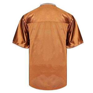 Nueva llegada OEM diseño personalizado nombre del equipo fútbol americano Jersey camisetas Tops 100% poliéster cuello en V sublimación impresión adulto - Product Image 3