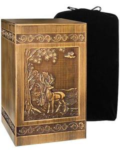 Urnas de cremación de madera de estilo americano moderno hechas a mano, urnas funerarias decorativas para hombre y mujer - Product Image 1