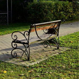 Banc d'extérieur élégant et contemporain en fer, durable pour l'extérieur et confortable pour l'intérieur, idéal pour les espaces publics et commerciaux - Product Image 5