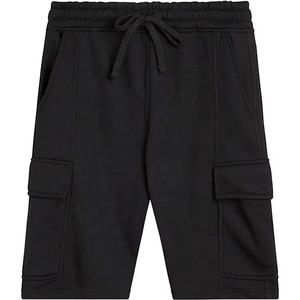Vente en gros de shorts de gym de haute qualité pour hommes avec logo personnalisé shorts en coton noir décontracté simple quantité - Product Image 4
