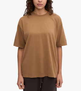 Du Bangladesh Logo personnalisé Poids lourd 240 GSM Épaule tombante T-shirt surdimensionné pour femme Qualité supérieure Option multicolore - Product Image 1