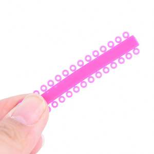 Legatura elastica di colore scuro ortodontico dentale per la cura dei denti orali - Product Image 6