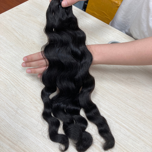 Vente en gros d'extensions de cheveux naturels vietnamiens de luxe 100% tissage ondulé de corps de haute qualité cheveux Remy Super doublement étirés - Product Image 1