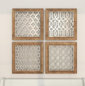 Décors muraux de ferme rustique moderne Arts muraux en bois en métal à la mode à suspendre pour le Ramadan Diwali Décor en métal Artisanat Design - Product Image 6