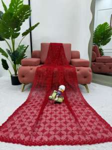 Hermoso Sari de diseñador con trabajo de hilo y secuencia y blusa - Product Image 2