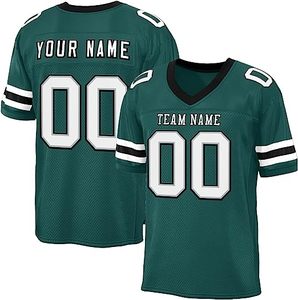 Maillot de football personnalisé lettres cousues personnalisées numéro pratique uniforme de football pour les jeunes adultes S-7xl - Product Image 3