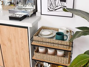 Grands paniers de rangement polyvalents, paniers en jonc de mer pour étagères, paniers à papier toilette tissés à la main - Product Image 6