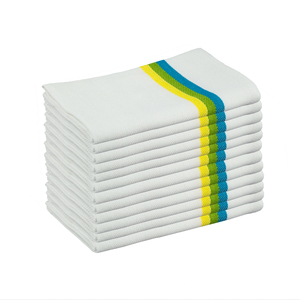 ผ้าเช็ดตัวผ้าฝ้ายเนื้อปลาเฮอริ่งเนื้อ100% แห้งเร็วใช้ในห้องครัว - Product Image 1