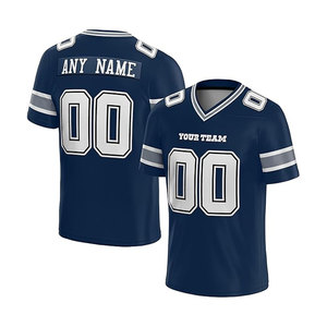 Personalizable más tamaño de los hombres de fútbol americano Jersey conjuntos transpirable personalizado cosido/impreso en blanco de fútbol americano desgaste - Product Image 2