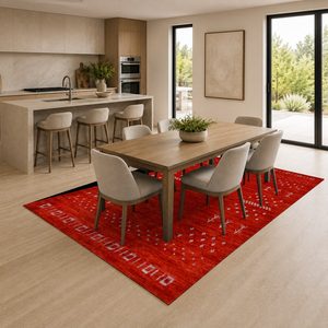 Tapis de salon en chenille antidérapant, imprimé numériquement, style moderne vintage, noir anthracite, lavable en machine, vente en gros RUGS DEPOT LXDP-0984 - Product Image 4