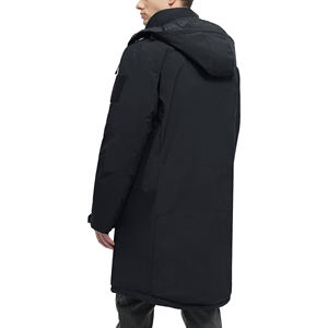Transpirable personalizado 2025 OEM ODM Chaqueta de plumón de color sólido para hombre Parka informal Parka con capucha de invierno Chaquetas - Product Image 3
