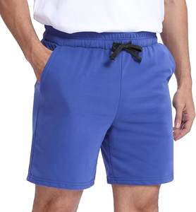 Pantalones cortos de lana 100% Algodón de alta calidad Fleece Lose Fit Street Sports Style para hombre - Product Image 3