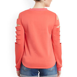 เสื้อสเวตเตอร์สตรีทของผู้หญิงแบบสั้นผ้าคอตตอนสำหรับใส่ลำลองมีตำแหน่งเป็นโลโก้ด้านหน้าเสื้อผ้าแนวสตรีทสำหรับฤดูหนาวตามสั่งเสื้อผ้า100% - Product Image 2