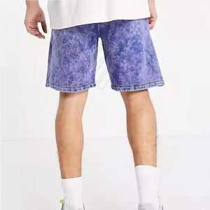 Shorts délavés à l'acide grande taille pour hommes, Shorts délavés à l'acide pour l'entraînement, Nouveaux shorts délavés à l'acide à la mode - Product Image 2