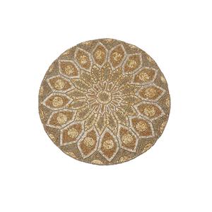 Best seller good handmade beads <b>placemats</b> set of 6 <b>table</b> decor beaded <b>placemats</b> round shape custom <b>placemat</b> Indian style - Product Image 5