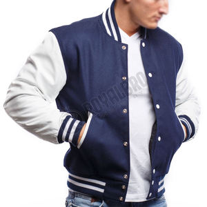 High Street Style Vestes Letterman universitaire de qualité supérieure Noms d'équipe personnalisés de haute qualité Logo brodé Position avant - Product Image 1