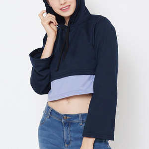 Sweats à capuche de sport décontractés pour femmes Cute Lady Sweet Hooded Crop Top à manches courtes pour l'automne Slim Hoodies Print - Product Image 4