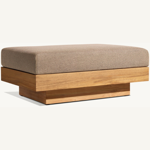 Muebles de mesa o otomana de madera de teca ecológicos con espuma suave y estética con un diseño moderno para uso en interiores - Product Image 3