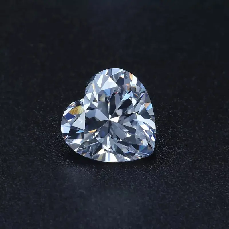 Grosir OEM Lab Grow Diamond Heart Cut CVD Harga Per Karat Sintetis Berlian Gemstone Longgar Gia-igi Berlian Mewah