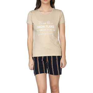 Conjuntos Cortos para Mujer, Moda Casual, Mezcla de Algodón Suave, Ropa Cómoda para el Verano, Conjunto Informal Relajado - Product Image 1