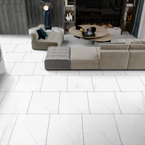 Azulejos de porcelana esmaltada pulida 600x600mm Moraccan White Glossy Luxury Living Room Kitchen Bathroom Tile - Product Image 4