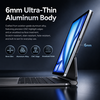Étui Clavier Tablette OEM en Gros, Housse Légère en Aluminium avec Support, Fonction Veille/Réveil Intelligente et Touches Résistantes aux Éclaboussures