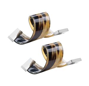 Cuerno de búfalo elegante mesa de comedor servilletero anillos para servilletero de madera personalizado vajilla producto antiguo para el hogar - Product Image 6