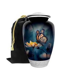 โกศผีเสื้อสำหรับขี้เถ้าของมนุษย์ขนาดใหญ่ทำด้วยมือตกแต่งงานศพความทรงจำของตกแต่งสำหรับใส่เถ้ากระดูกสำหรับผู้หญิงและผู้ชาย - Product Image 4