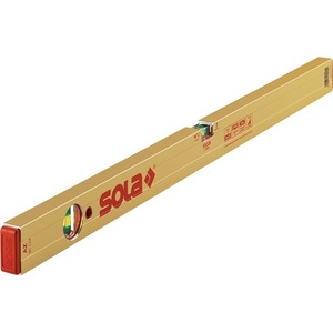 Nivel de burbuja de aluminio SOLA de 120 cm, color dorado, precisión de 0.5 mm/m - Product Image 1