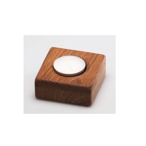 Porte-bougie en bois de pin carré à vendre, fabrication artisanale, décoration de mariage à domicile, porte-bougie en bois personnalisé, emballage personnalisé - Product Image 4