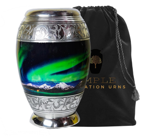 โกศใส่ศพทำจากอลูมิเนียมหรูหรา (3ลูกใน) & โกศผู้ใหญ่ (220ลูกบาศ์ก) โกศโลหะกันรั่ว - Product Image 1