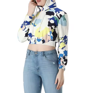 Venta al por mayor logotipo personalizado cremallera completa transpirable invierno mujer Sudadera con capucha en blanco de talla grande 100% algodón pulóver sudaderas con capucha - Product Image 5