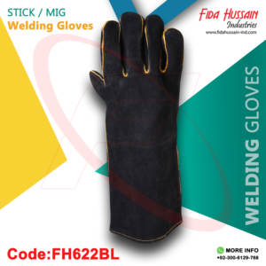 2024 cuir de vachette fendu travail sécurité travail gant de soudage résistant à la chaleur avec doublure polaire en laine soudage Mig - Product Image 4