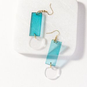Resin <b>Earrings</b> with Adjustable Hook Comfortable Fit - Product Image 3