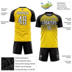 Camiseta de fútbol de tela de poliéster 100%, camiseta de fútbol de Club, uniforme de equipo, camiseta de fútbol, camiseta de equipo de Club de fútbol, Kit de fútbol - Product Image 3