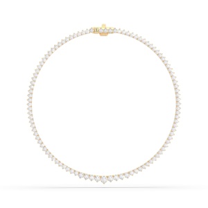 Collar de tenis de 12,00 quilates con diamantes redondos cultivados en laboratorio de 16,00 pulgadas hecho en plata de ley para ella - Product Image 3