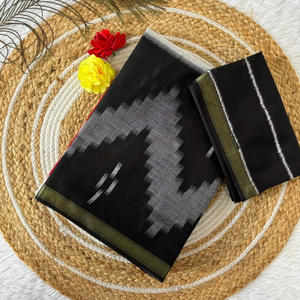 Nouveau lancement Pure Maheshwari Silk Pure Cotton Saree party wear - Product Image 1