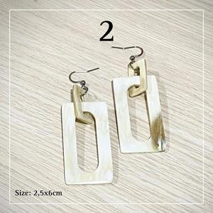 Boucles d'oreilles en corne de buffle faites à la main de luxe, bijoux de mode naturels et durables - Product Image 5