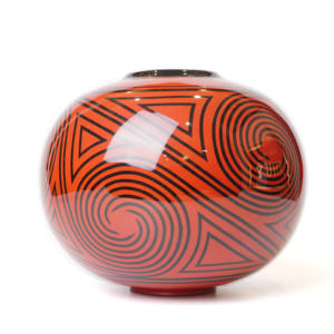 Jarrón lacado negro decoración del hogar jarrones lacados de alta calidad arreglo floral de exhibición interior - Product Image 5