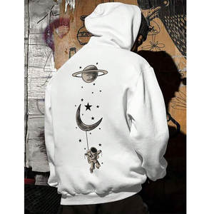 Sudadera con capucha mezclada de algodón extragrande para hombre de alta calidad con diseño simple Aspecto de moda Sudadera con capucha extragrande para hombre - Product Image 3